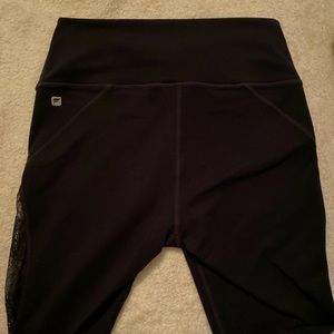 fabletics black lace leggings
